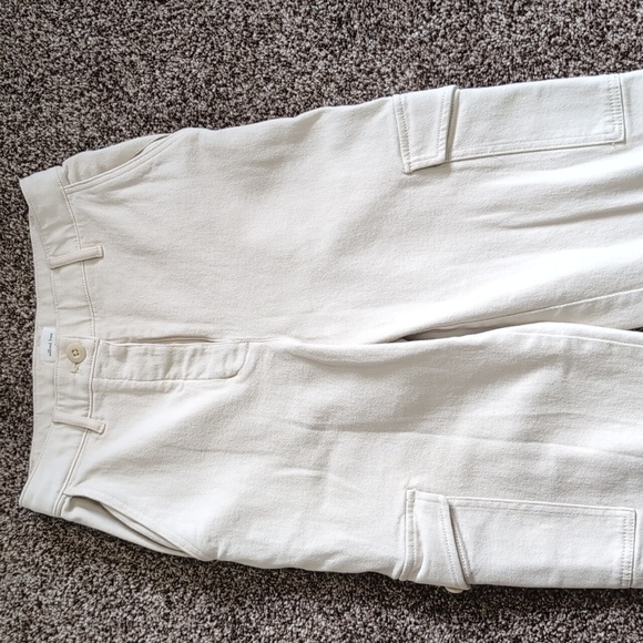 Aritzia Wilfred Free Modern Cargo Pants High Waist Twill Cream Size 2 - Picture 4 of 16